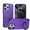 Purple, variant on Allytechgroup Shockproof Magnetic Phone Case for Apple iPhone 15 Pro Max with 360° Rotating Ring Kickstand, Compatible with Magsafe Slim Hard Back Cover Wireless Charging for Women Men,Black