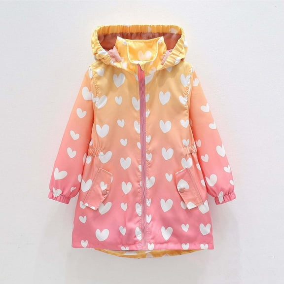 Sentuca Toddler Jackets for Girls Fleece Jackets Thick Warm Windproof Outerwear Long Sleeve Hooded Fall Winter Coats