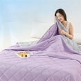 thumbnail image 2 of 39x59IN Ice Blanket Summer Cooler Quilt Fiber Soft Machine Washable Double-Sided Cool Tech Cooling Blankets Keep Bady Cool All Night Lightweight, Comfort Gifts for Women, Men, Girls and Boys, 2 of 8