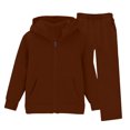 thumbnail image 2 of Angala 2 Piece Outfits For Girls Hooded Long Sleeve Sweatshirt With Wide Leg Pants Set Girls Fall Season Wear Clothes, 2 of 7