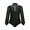 Black, variant on Gymnastics Leotard for Boys Sparkly Rhinestone Long Sleeve Latin Tango Ballroom Dance Shirt Bodysuit Black 14