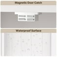 thumbnail image 4 of Floor Cabinet, Asofer Bathroom Storage Cabinet with Adjustable Shelves and 4 Magnetic Doors, 43" Wooden Pantry Cabinet for Kitchen, Living Room, White, 4 of 6