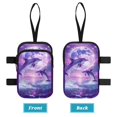 thumbnail image 3 of COEQINE Large Capacity Forearm Crutch Bag for Seniors Purple Dolphin Moon Elbow Crutch Attachment, Zipper Pouch, 2 Pockets, Lightweight, for Walking Cane & Hiking Stick, 3 of 7