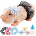 thumbnail image 6 of Mini Silicone Pig Doll, White/Spotted, 5'', 6 of 9