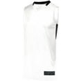 thumbnail image 2 of Augusta XL Step-Back Basketball Jersey White/Black 1730, 2 of 2