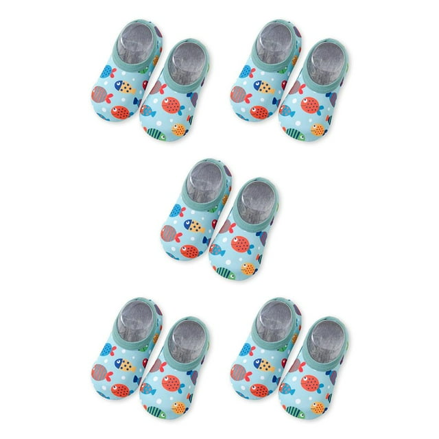 Eigraketly 1 par de zapatillas de agua para niños pequeños, suela de silicona, zapatos de natación Unisex para exteriores, interiores, playa, hogar, XL, Typ 4 5piezas Eigraketly CBP227618