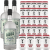 Dhōs Handcrafted Non-Alcoholic Gin 750 ML Bottles w Pack Owen’s Mixers Ginger Beer 8.2 OZ Cans - Perfect for Mocktails - A