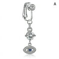 thumbnail image 1 of 1pc Fake Belly Button Ring Fake Clip On Belly Piercing Non Piercing Navel Ring, 1 of 5