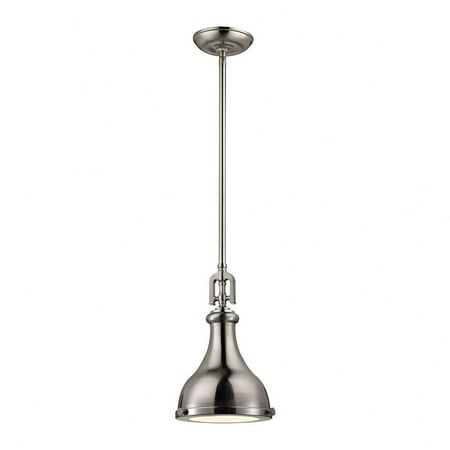 

One Light Mini Pendant-Polished Nickel/Weathered Zinc Finish Bailey Street Home 2499-Bel-2973728