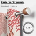 thumbnail image 4 of Outdoor Curtains for Patio Waterproof, Coral Pink Red Grommet Gazebo Curtains Drapes for Porch, Pergola,Backyard,Outside, Privacy Panel 54 x 84 Inch, Coastal Nautical Ocean Beach, 4 of 9