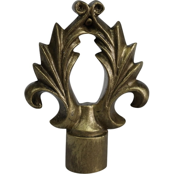 Urbanest Calvinia Lamp Finial – 2 5/8 Inch Tall, Antique Gold – Decorative Lamp Shade Finial for Table & Floor Lamps- 1 Piece