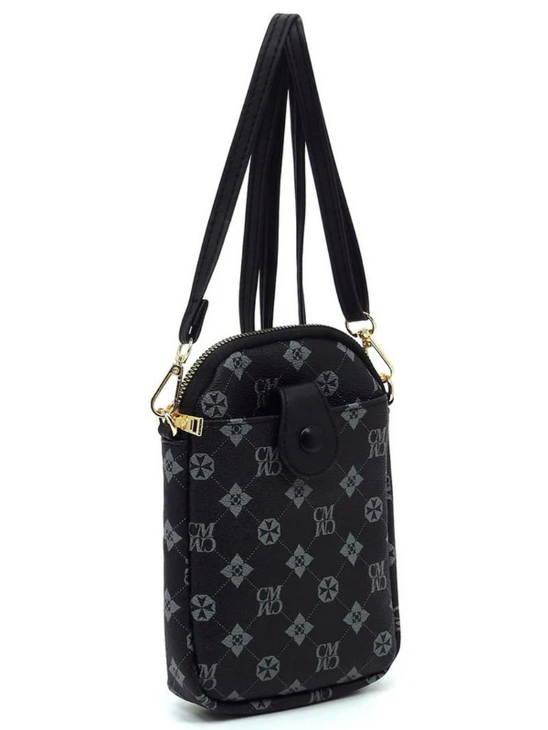 ★【 】★CKJ Monogram Leather Phone Crossbod.y★ T Monogram Leather Phone Crossbody: Women's Designer Mini