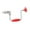 Red, variant on figatia Swing Bit Brace Carpenters Bit Brace Anti Slip Handle Carbon Steel with 2 Jaw Chuck, 12" Manual Hand Drill, Tool Red