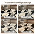 thumbnail image 7 of ODIKA 2'x3' Washable Accent Rug Pet Friendly, Bedside Mat Composition Retro Grid Layout Interlocking Shapes Classroom Geometric for Bedroom, Nursery, RV, 7 of 7