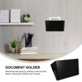 thumbnail image 3 of Houderco Soporte Para Documentos Montado En Pared Color Negro Para Uso En Oficina, 3 of 8
