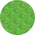 thumbnail image 1 of Ahgly Tapis Rond Lavable en Machine Intérieur Transitionnel Vert Lime Foncé, 3 Pieds Rond, 1 of 7