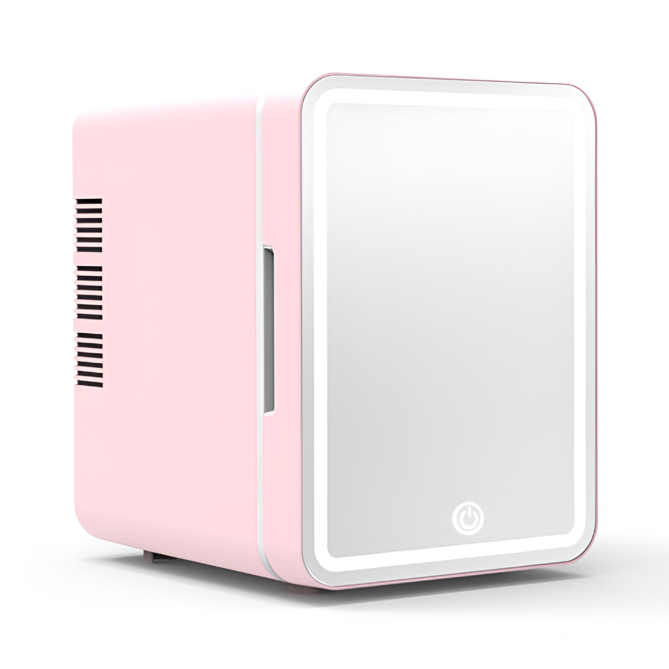 HIBIBUD 2026 New 4L Mini Portable Refrigerator with Built-In Lighting - Compact Fridge for Beauty Products,Food,And Beverages Storage in Cars,Student Dormitories,And Home
