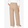 thumbnail image 3 of Jessica London Women's Plus Size Petite Stretch Cotton Chino Wide-Leg Trouser, 3 of 5
