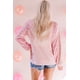 thumbnail image 1 of ABPHQTO Top de mujer de manga larga con empalme de gofres de leopardo rosa, 1 of 5