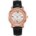 thumbnail image 2 of YZZZJZQL Women Watch Fashion Elegant Ladies Pu Leather Leather Waterproof Quartz Wristwatch Black, 2 of 5