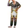 thumbnail image 2 of Alice in Wonderland Unisex Onesie Pajamas Zipper Jumpsuit Hooded One Piece Sleepwear for Family Mens Womens, 2 of 8