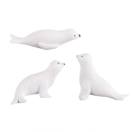 

3pcs Arctic Seal Shaped Pendant Micro Landscape Decoration Hanging Pendants Ornament Art Accessories(Random Style)