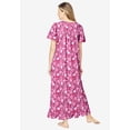 thumbnail image 2 of Dreams & Co. Plus Size Long Floral Print Cotton Gown, 2 of 6