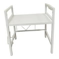 thumbnail image 3 of Luzkey Extendable Microwave Oven Rack Bakers Rack Heavy Duty 1 Layer Toaster Shelf Utensils Storage for Cafe Dining Room Home Pantry White, 3 of 8