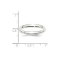 thumbnail image 3 of Auriga Fine Jewelry Platinum 3mm Comfort Fit Wedding Band Ring Size- 7.5 for Women, 3 of 7
