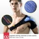 thumbnail image 4 of Bearachild Soporte de hombro Transpirable de doble capa Térmica Hombres Mujeres Reemplazo Izquierda Derecha Compresión Deporte Soporte Protector Cadenas y protecciones para puertas de seguridad Negro, 4 of 6
