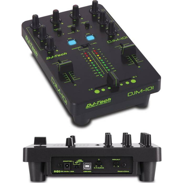 Dj Tech DJM101 Mixer Style Usb Midi Controller Deckadance Le Software - Walmart.com