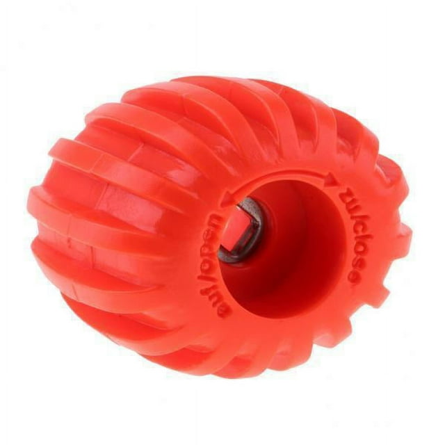koolsoo 3xScuba Bouton de Valve de Réservoir de Plongée Pièce Marche/arrêt Accessoire Orange 3 Pcs