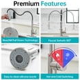 thumbnail image 4 of Kede Kitchen Faucet with Pull Down Sprayer,Commercial Single Handle Kitchen Sink Faucets for Farmhouse Camper Laundry Utility Rv Wet Bar Sinks Brushed Nickel, 4 of 8