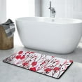 thumbnail image 3 of msiwtych Red Flowers Bathroom Shower Mats, 3 of 5