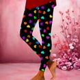 thumbnail image 4 of High Waisted Leggings Womens Valentines Day Theme Multiple Print Stretch Workout Pants Slim Super Soft Ladies Legging Casual Sports Tummy Control Leggings for Women Warm Leggings for Women, 4 of 5