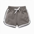 thumbnail image 2 of KPOPLK Girl's Athletic Shorts with Liner Zipper Pockets Elastic Waist Running Shorts Sports Active Dolphin Shorts for Teen Kids Size 9-10 Years,Grey, 2 of 5