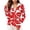 Red Hoodies for Women, variant on TARIENDY Womens Summer Hoodies Zip Up Long Sleeve Hooded Coats Tropical Print Long Sleeve Sun Protection Hoodie Lightweight Beach Casual Outfits Red L