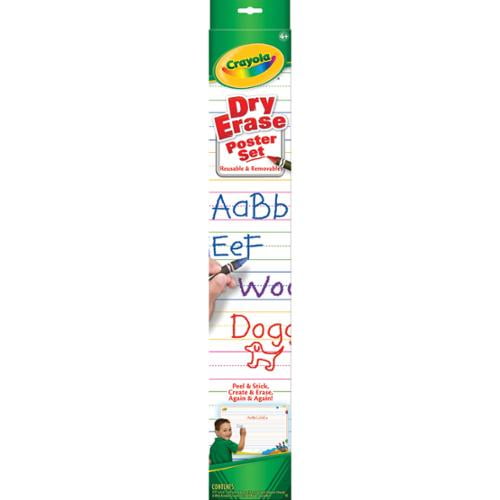 Crayola Dry Erase Wall Decal,17"x24",ruled Line
