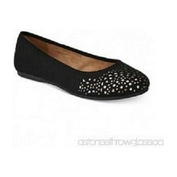 Style Co Averlay Studded womens Flats Black 5M