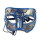thumbnail image 3 of Máscara de mascarada, máscara de media cara, máscara de Mardi Gras, accesorios de cosplay, máscara de disfraz para azul, 3 of 9