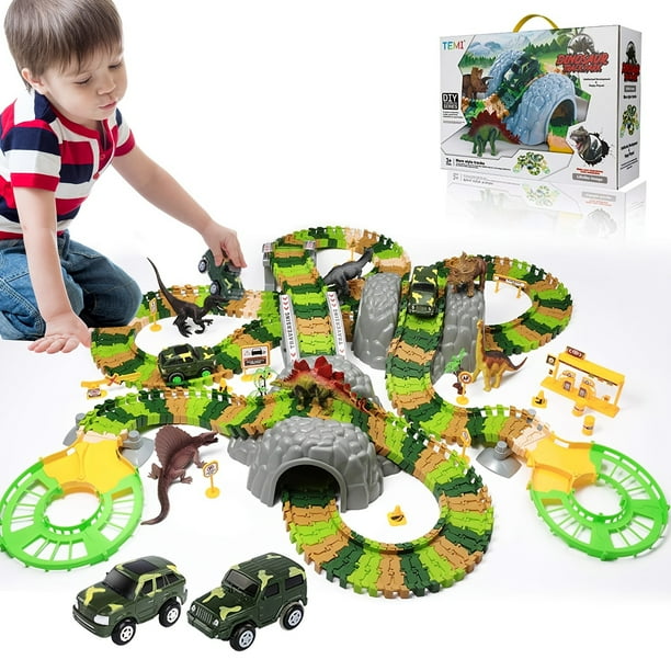 Dinosaur Train Toys For Kids, Longer Track, 6 Realistic Jurassic Dino