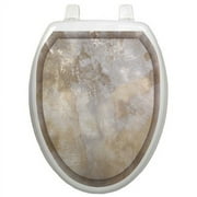 Toilet Tattoos Classic Silver Stone Toilet Seat Decal