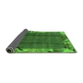 thumbnail image 2 of Ahgly Company Indoor Round Abstract Green Modern Area Rugs, 7' Round, 2 of 4