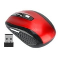 thumbnail image 1 of Ratón inalámbrico USB 6D ultrafino 2,4G 1200DPI, ratón ergonómico de posicionamiento óptico para ordenador portátil, color rojo, 1 of 5