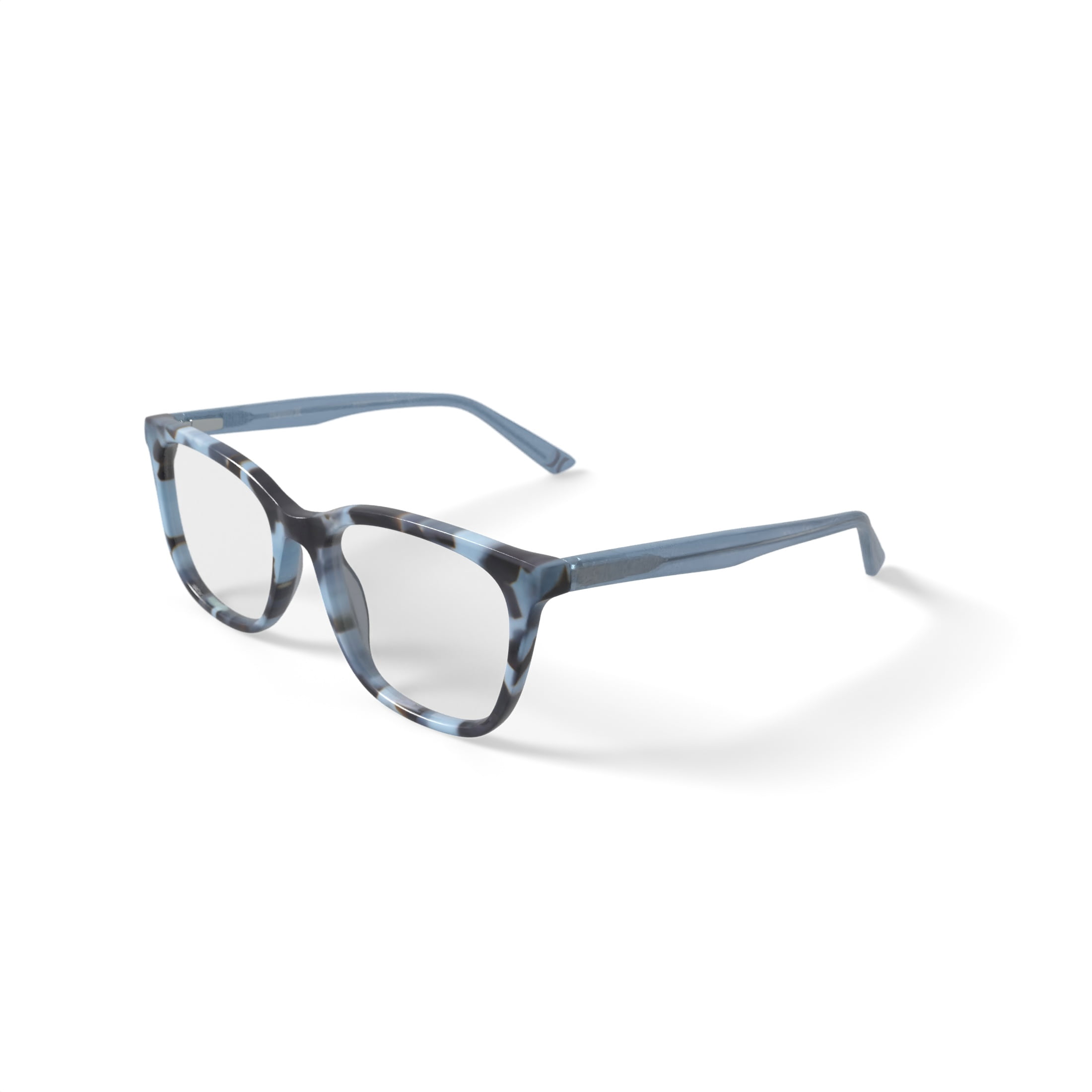 Hurley Womens Mar Prescription Eyeglasses with Case, Mint Blue Tortoise