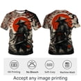 thumbnail image 3 of Rebaike Samurai Anime Manga Art T-Shirt – Japanese Warrior Ink Style Graphic Tee for Men, 3 of 7