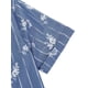 thumbnail image 4 of CAMISA CHIC PARA HOMBRE Estampado de espina de pez Cuello de punta Manga corta Botón Abajo Azul-3 42, 4 of 6