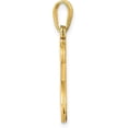 thumbnail image 2 of Solid 10KY Yellow Gold Initial Letter T Pendant, 2 of 6