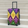 thumbnail image 6 of Hirioo Mardi Gras4 for Elasticity Suitcase Cover (No luggage Included) Durable Luggage Protector Fits 18-32 Inch Luggage-Large, 6 of 7