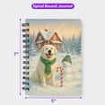 thumbnail image 5 of Hello Winter Vintage Great Pyrenees Enjoys Snowy Day with Snowman Spiral Bound Journal Pyr Dog Lover 5x7in Spiral Notebook - 12019, 5 of 5